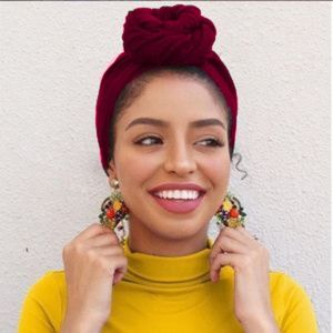 Dark Red Turban / Headwrap / Headscraf